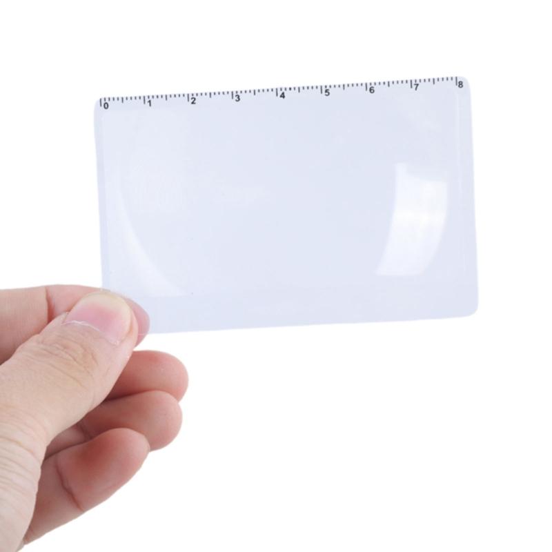 5 Stück 3x Vergrößerungsglas zum Lesen Kreditkartengröße Taschenvergrößerungsglas Vergrößerungskarten für Geldbörse Tragbares Vergrößerungsglas zum Lesen