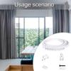 Customizable Ceiling Curtain Track Kits 3Meter White Rails with All Accessories Set for Functional Window Treatments