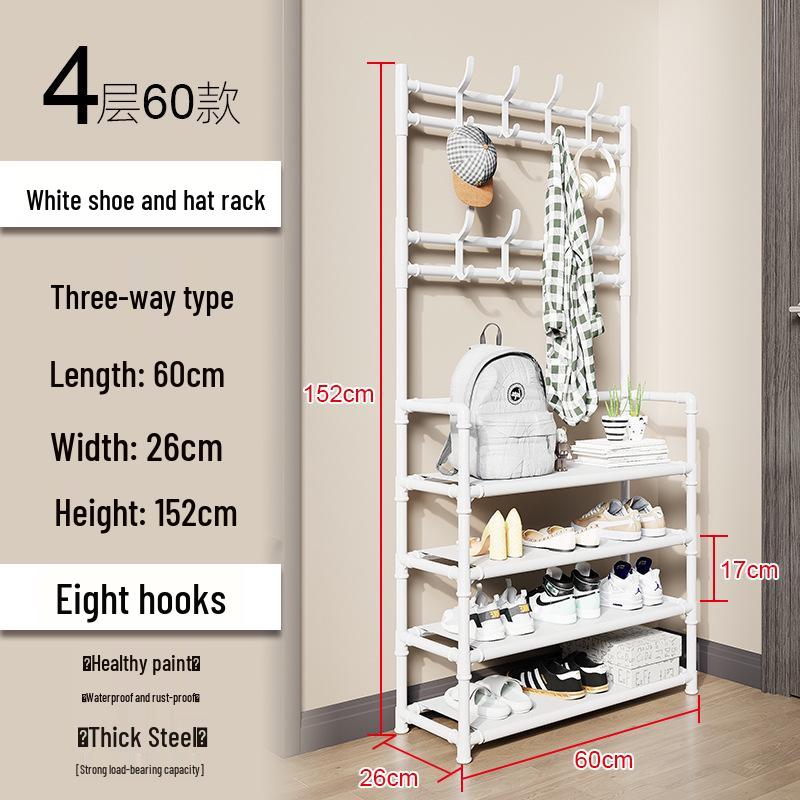 Kedi All-in-One Coat, Hat, and Shoe Rack for Bedroom and Living Room