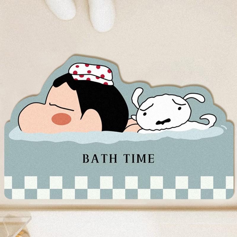 Diatom Mud Quick-Dry Non-Slip Bathroom Mat - Crayon Shin-chan Design