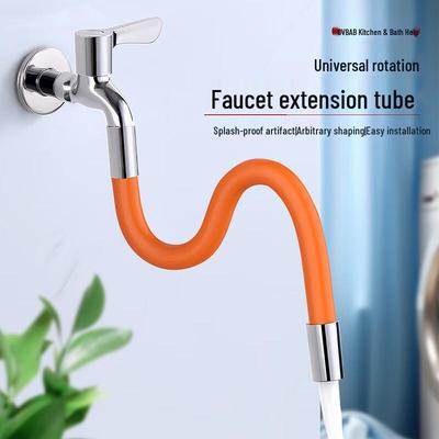 Universal Anti-Splash Faucet Extension: Kitchen/Bathroom Sprinkler & Shower Tube.