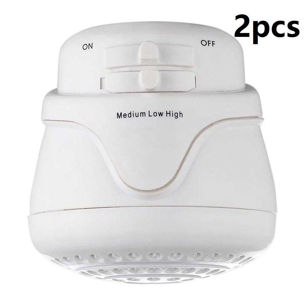 Elektrische Douchekop Instant Warmwaterverwarmer Hoog Vermogen Voor Badkamerkraan Ronde Douchekop 5400W 1/2/3 stuks