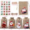 Christmas Gift Bags with Drawstring Closure - Santa, Reindeer, Snowman Designs -  Bonbons Verpakking Packaging Gift Bags