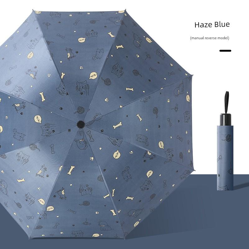 Full-Automatic Umbrella Dual-Use Women Folding Men's Sun Protection UV Protection Student Sun Umbrella Cute Ins