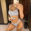 11 Colors Sexy Asymmetrical Tie Dye Women Swimwear Irregular One Piece Swimsuit Female Bather Bathing Suit Swim Lady
