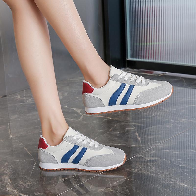 Summer New PU Breathable Mesh Designer Women's Lace-up Sneakers 2025 Classic Trend Non-slip Hot-selling Women's Vulcanized Shoes