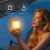 Camping Lantern 3200mAh Magnetic Flashlight Folding 3200mAh Lights For Camping With LCD Display For Outdoor Patio Tent Porch
