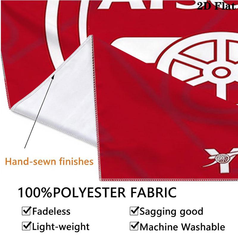 Arsenal F Custom Name Wall Tapestry Aesthetic Wall Hanging Printed Fabric Blanket Decorative Tapestries for Bedroom Living Room Home Decor
