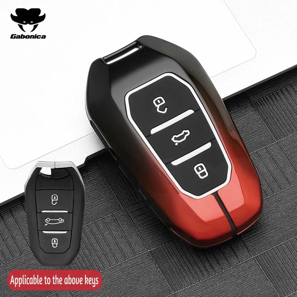 Metall Autoschlüssel Hülle Für Peugeot 2008 3008 4008 5008 308 408 508 Citroen C1 C2 C4 C6 C3-Xr Picasso Grand Ds3 Ds5 Abdeckung Schale Fob