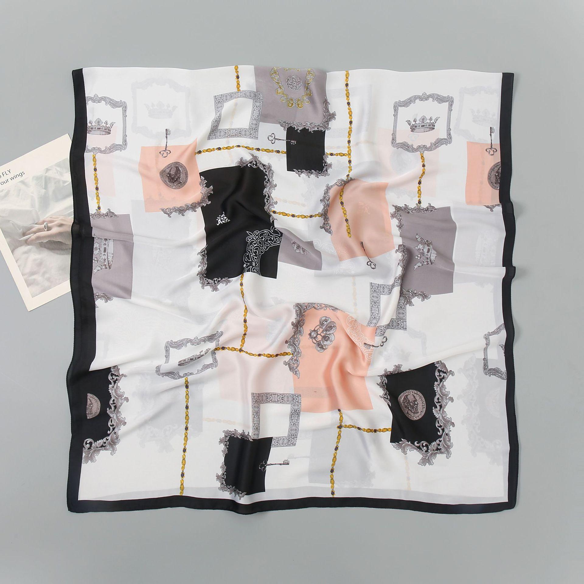 

Знаменитість Ботанічна квітка Lijin Атласна сонцезахисна шаль Жіноча туристична відпустка від сонця Довгий шовковий шарф 90-180cm