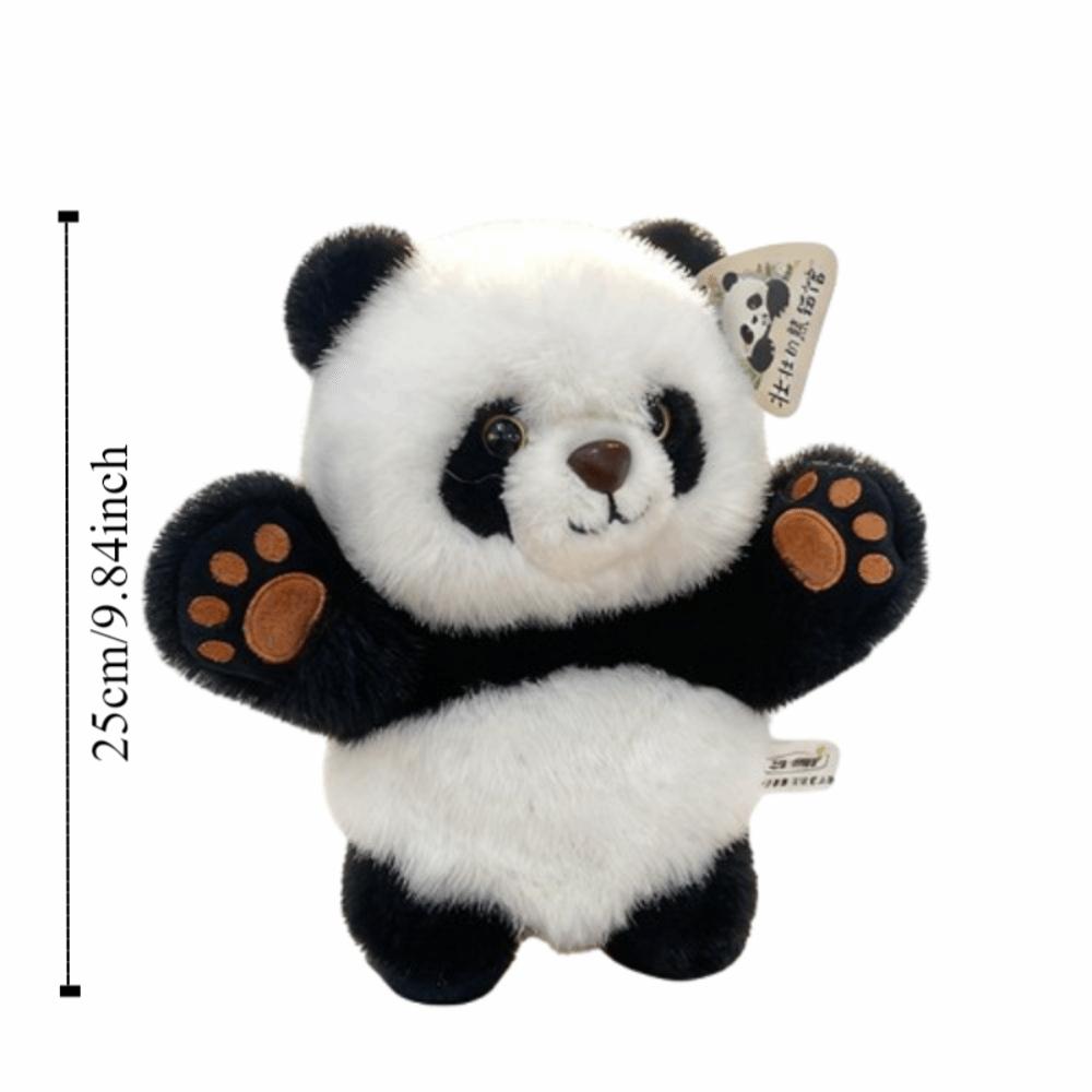 Soft Panda Plush Hand Puppet Simulation Panda Plush Hat Panda Plush Neck Pillow  New Year