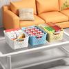 Storage Basket Plastic Household Snacks Toys Plastic Storage Basket Dormitory Kitchen Desktop Storage Box Storage Basket