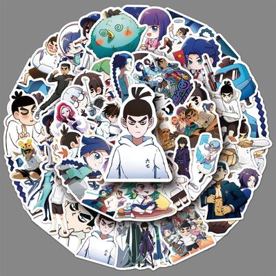 50 Graffiti Stickers Cartoon Chinese Comic Creative Decoration Laptop Tablet Gauze Stickers