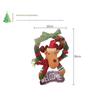 Christmas Wreath Garlands Santa Claus Snowman Hanging Garland for 2025 New Year 2024 Xmas Navidad Decoration Ornaments