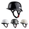 German-Style Steel Skull Cap Cruiser: Retro Harley Motorcycle Half Helmet