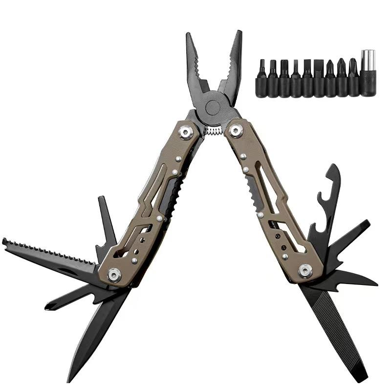 Camping Industrial Portable Stainless Steel Folding Combination Pliers Outdoor Survival Rescue Multitool Knife Saw Blade Safety