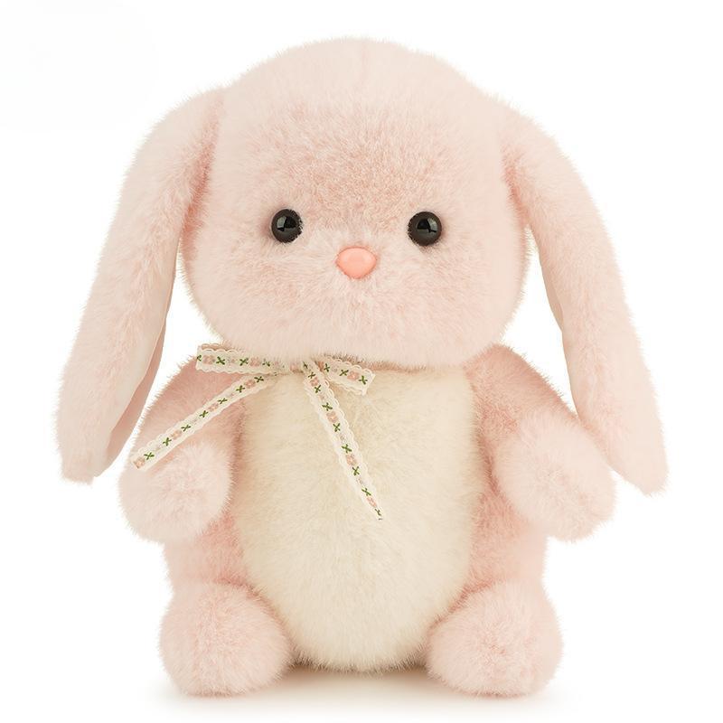 Cute Little Rabbit Doll Sleeping and Holding Doll Comforting Dolls To Give Girls Birthday Gifts