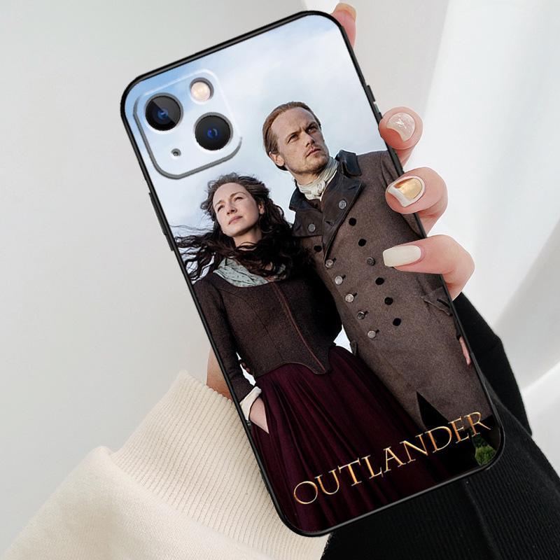 Outlander Jamie and Claire Phone Case For iPhone 17 Pro Max 16 15 14 11 12 13 Pro Max mini 15 16 Plus 16e 17 Air Cover