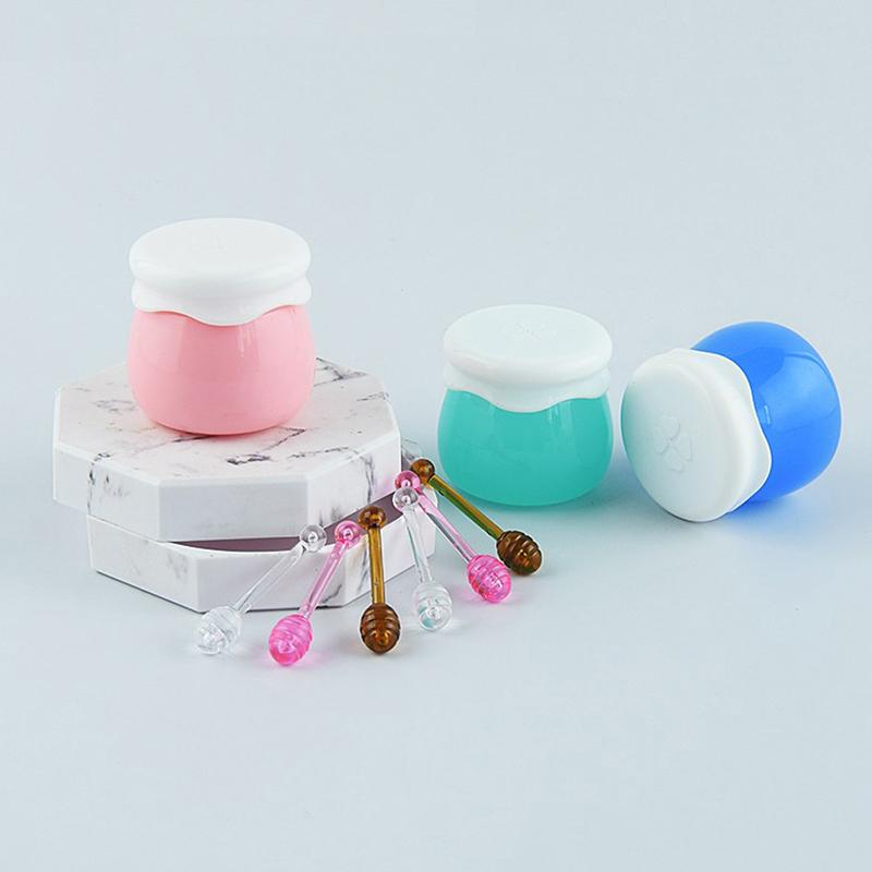 10Pcs Accessories Small Spoon To Use With Honey Fruit Bottle Small Honey Jar Jam Lip Film Box Lip Care Empty Bottle Lipstick Jar