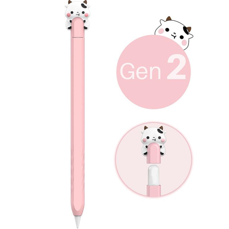 New! Portable Soft Silicone Cartoon Pencil Case Capacitive Pen Protective Sleeve Compatible For Ipencil