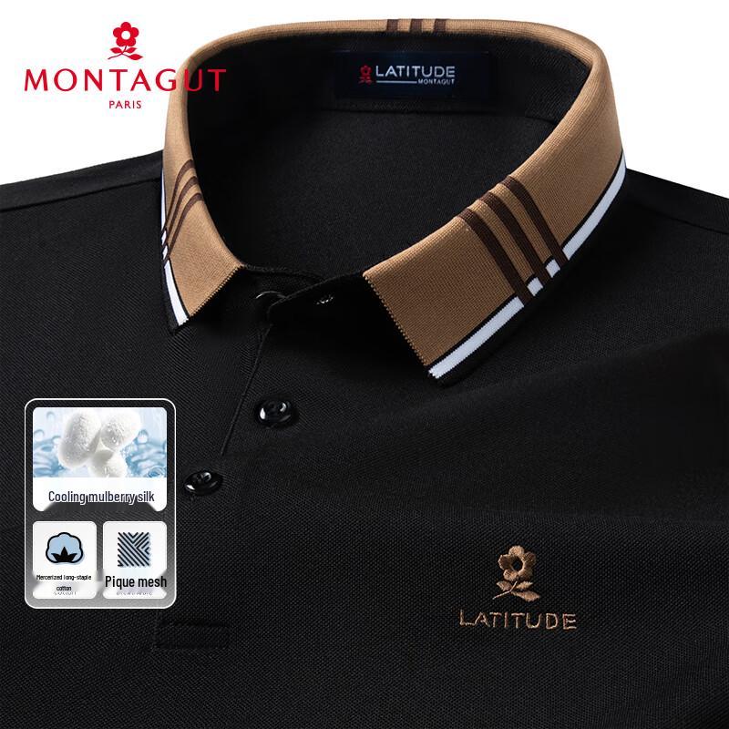 

Montagu Men s Silk Blend Polo Shirt 52