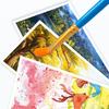 10pcs/sest Professional Artist Nylon Paint Brush Set Watercolor Painting Brushes New Colors