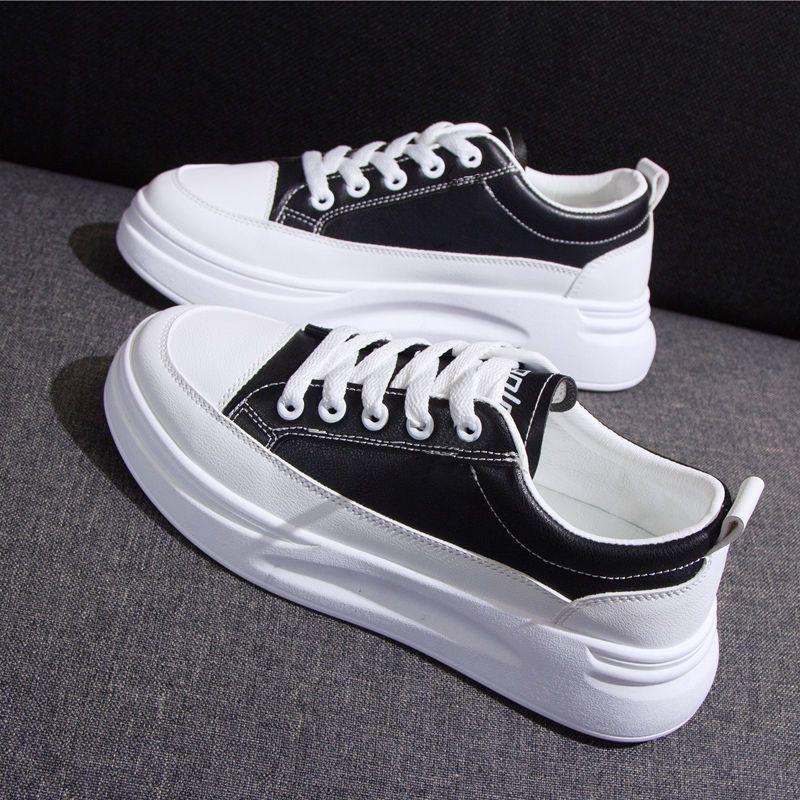Little White Shoes Women's Shoes 2025 New Spring Versatile Internet Celebrity Board Shoes Fashion Platform Sports Casual Shoes Ins Tide