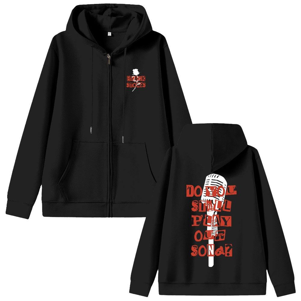 Anime Oosaki Nana Zipper Hoodie Black Stones Do You Still Play Our Song Zip Up Jacket Men Women Manga Casual Zip Up Sweatshirt
