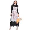 M-XL Halloween Horror Nun Costume, Vampire Nun, Cosplay Uniform, Masquerade Costume