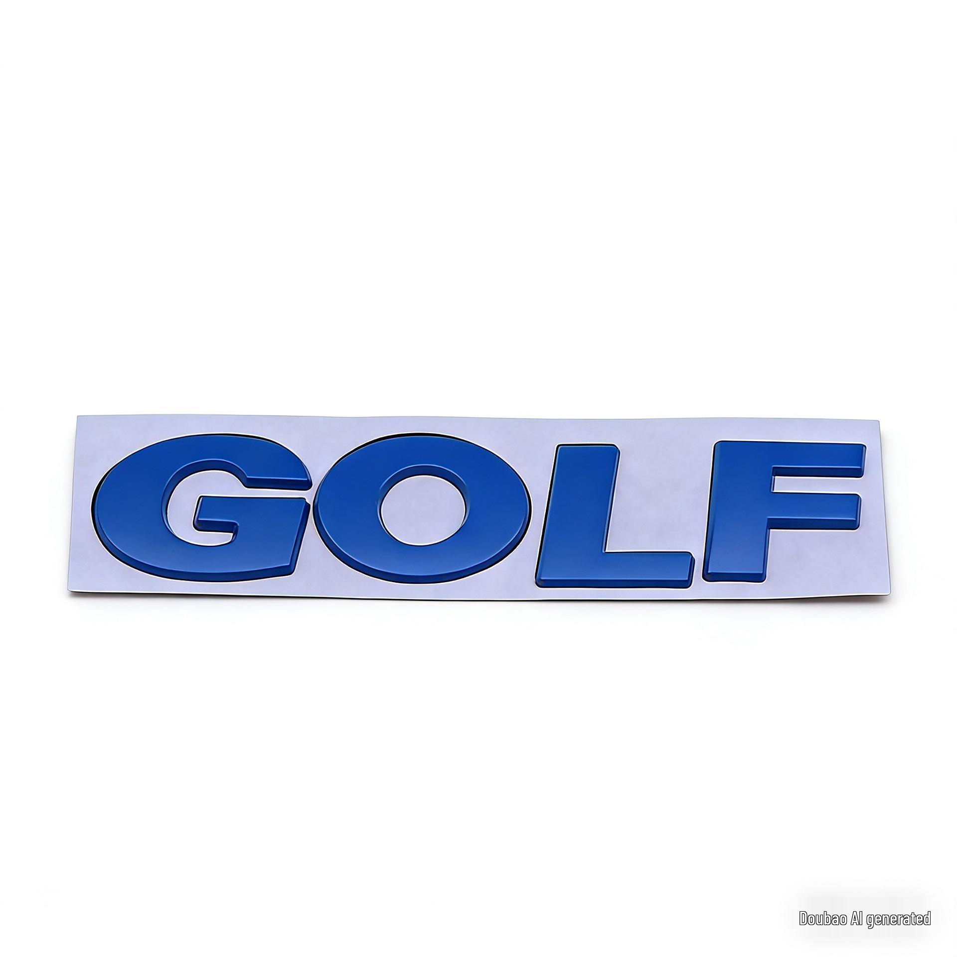 Volkswagen Golf 3D Metal Car Body Sticker - Personalized Modification