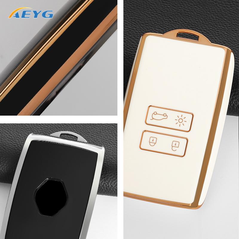Tpu Car Remote Key Cover Case Shell Fob For Renault Kadjar Megane Clio Koleos Captur Espace Talisman Arkana Dacia Scenic Sandero