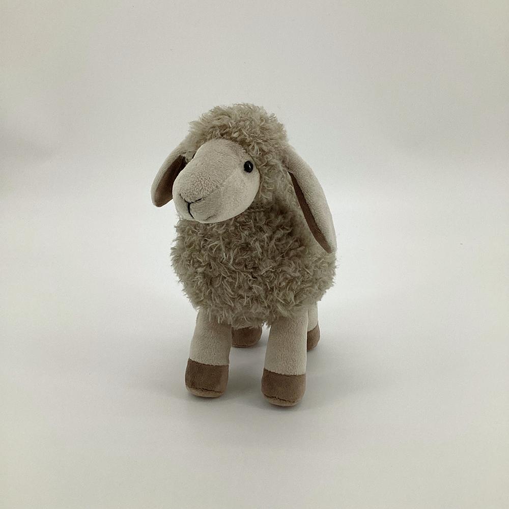 Peluche Bianco di Pecora Super Morbido Giocattolo Animale di Peluche Carino Bambola per Neonate Compagno Confortante per Dormire Decorazione per la Casa Regalo