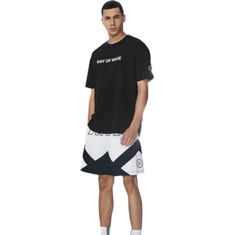 Li Ning Wade Series Letter Print Solid Color Round Neck Sports Casual Short Sleeve T-Shirt Unisex Tops Gray ATSS417-4