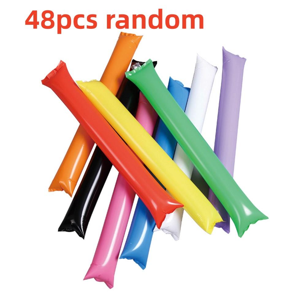 24Pcs Inflatable Clapper Cheerstick Sticks - Balloon Cheering Stick Noise Maker For Concert Party Event Celebration