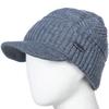 Hot Sale Unisex Warm Winter Hats Plush Fur Lined Warm Cap With Brim Outdoor Knitted Hats For Men & Women