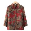 Grandma Style Spring/Summer 2025 Imitation Silk Cardigan for Middle-aged and Elderly Women