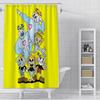 Tenda da Doccia Impermeabile Tessuto in Poliestere Pittura Colorata Tende da Bagno Tazza-Head Decorazione Bagno di Casa Tenda con Gancio