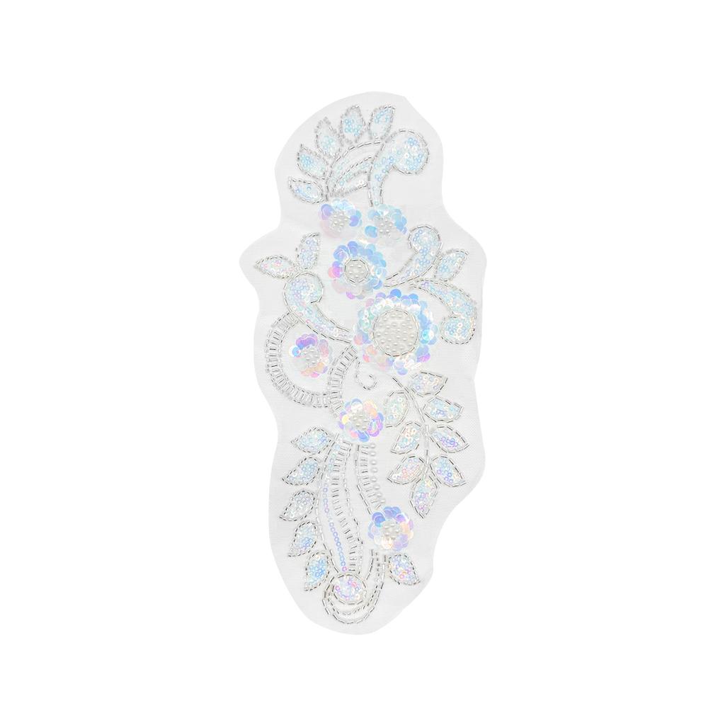 Multi-Color Mesh Beaded Sequins Flower Cloth Sticker Lace Lace Accessories Wedding Dress Handmade Diy Accessories Decoration