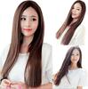 Remeehi Women's Full Wig, Long Wig with Center Parting and Long Bangs, Super Natural Straight Wig, Popular Fashion Style, Available In 3 Colors