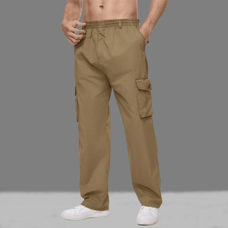 

Мужские повседневные свободные прямые спортивные брюки - Летние легкие, больших размеров, брюки для весны/осени 6XL жёлтый