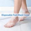 100PCS Disposable Transparent Foot Covers - Plastic Shoe Covers for Paraffin Wax Spa Therapy Salon Use