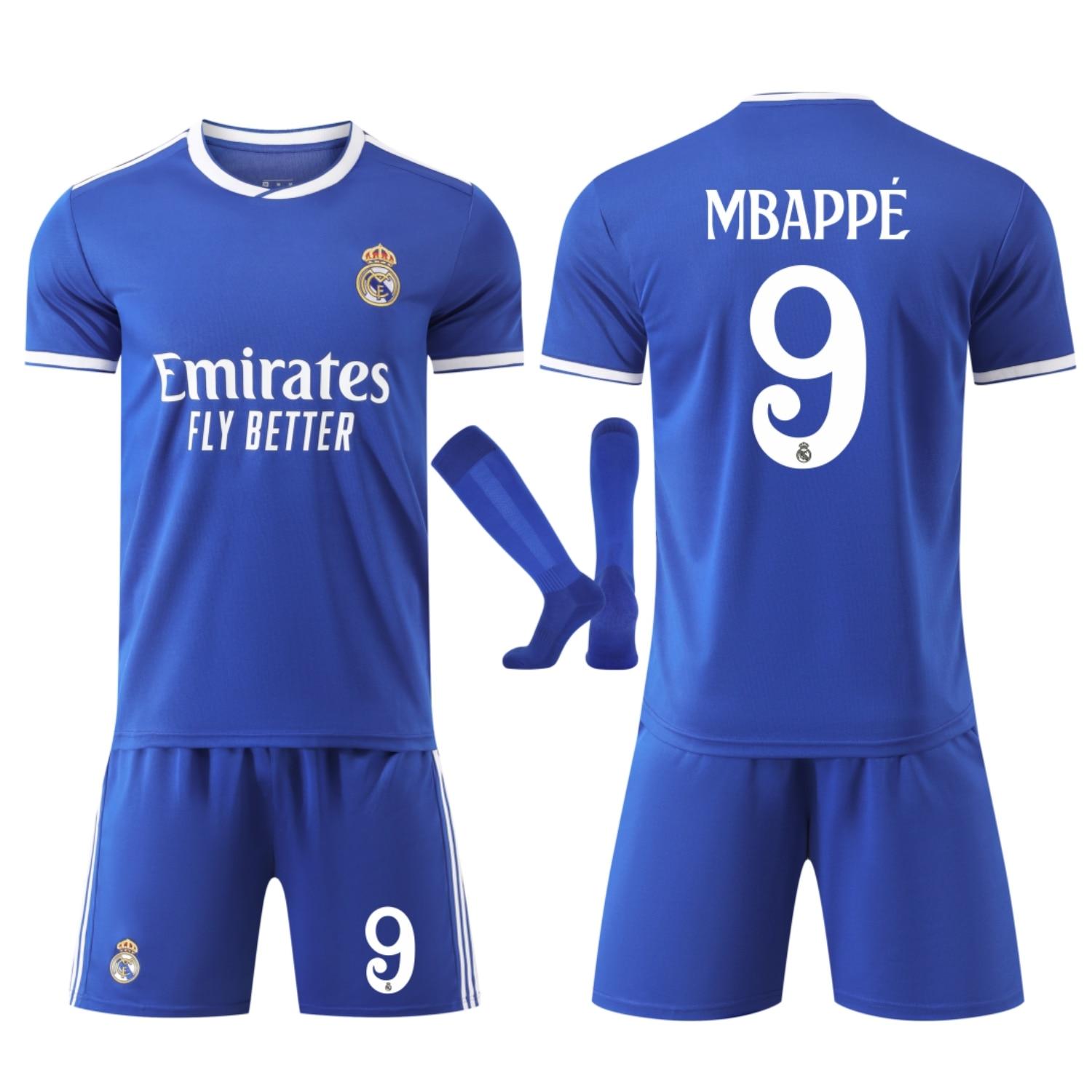 Real Madrid Mbappē Bērnu Futbola Krekls