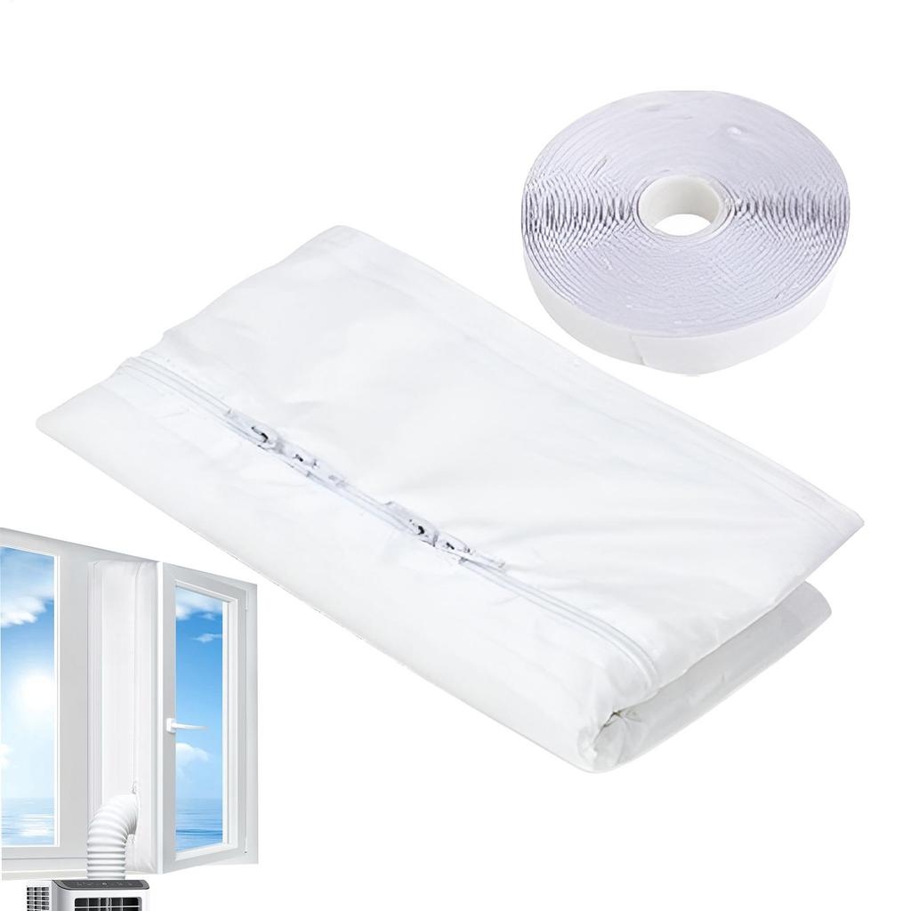 Portable Air Conditioner Window Sealing Kit Sealing Effect Window Vent Kit Waterproof Hot Air Stop Guard for Basement Kitchen