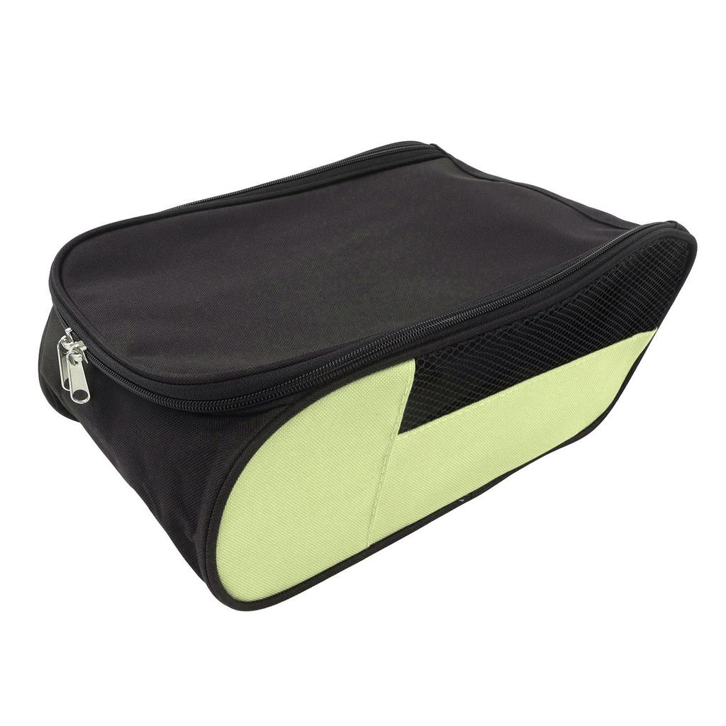 Dustproof Breathable Golf Shoe Bag Portable Golf Shoe Storage Bag for Travel Men Women Black Green