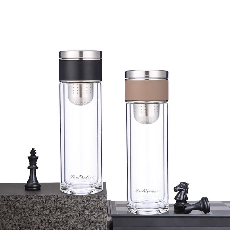 Huoxiang Double-Layer Glass Tea Infuser Mug