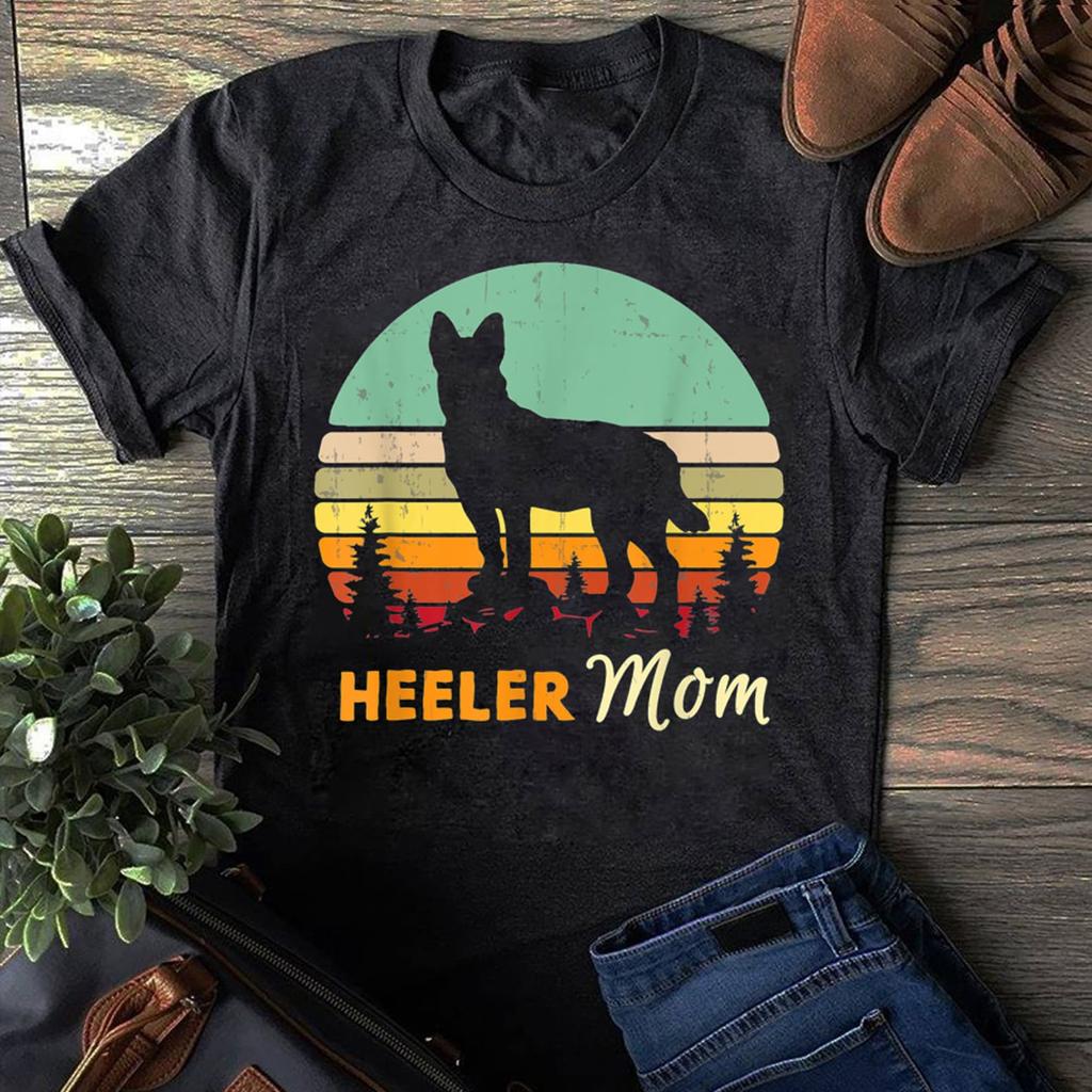 Heeler Mom Shirt | Mama, Mother, Pet Cattle Dog Owner Gift - Gift for Dog Lovers - Funny Dog - Vintage Shirt