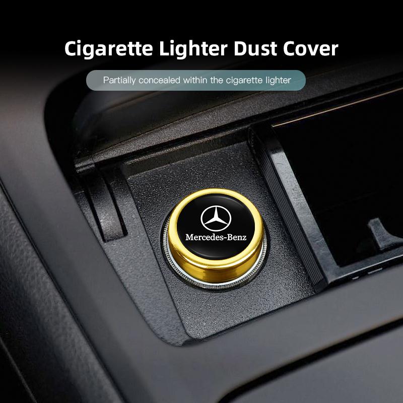1Pcs Car Cigarette Lighter Plug Button Dustproof Cover Accessorie For Mercedes Benz AMG W203 W205 W206 W211 W220 W212 W201 GLB. JR9