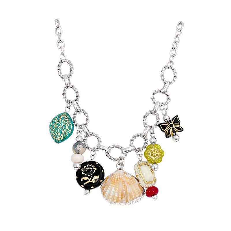 

Новый нишевый кулон в виде ретро-ракушки, цепочка для свитера, универсальный темперамент, высококлассное ожерелье