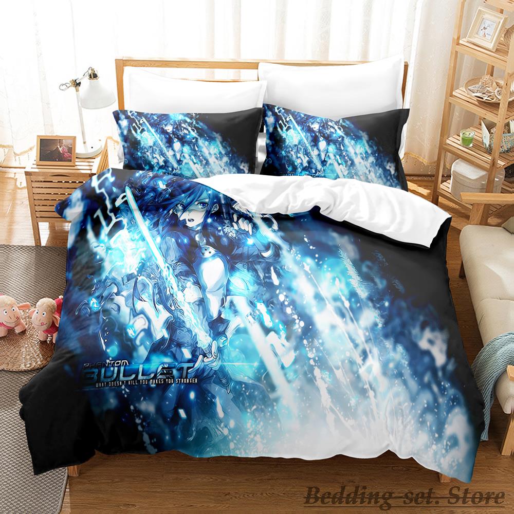 2023 Sword Art Online II Bedding Set Single Twin Full Queen King Size Bed Set Adult Kid Bedroom Duvetcover Sets Anime Bed