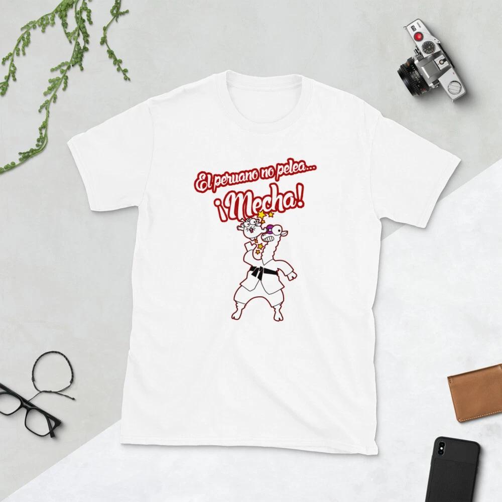 el peruano no pelea MECHA, PERUVIAN graphic Short-Sleeve Unisex T-Shirt XL